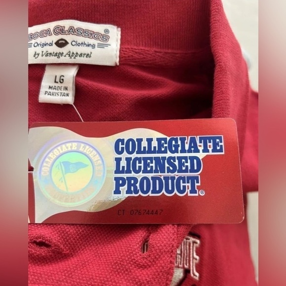 Boca Classics - Ohio State Buckeyes Polo Shirt - Mens Large NWT - Picture 3 of 6